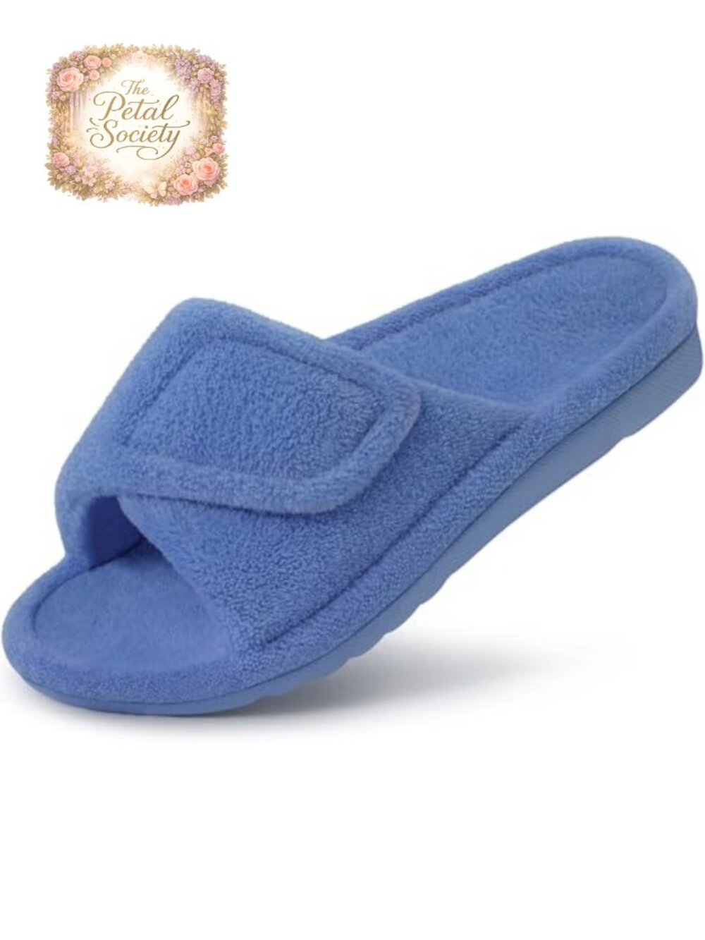 Orthopedic Slippers Women Arch Support Adjustable Open Toe Terry Cloth